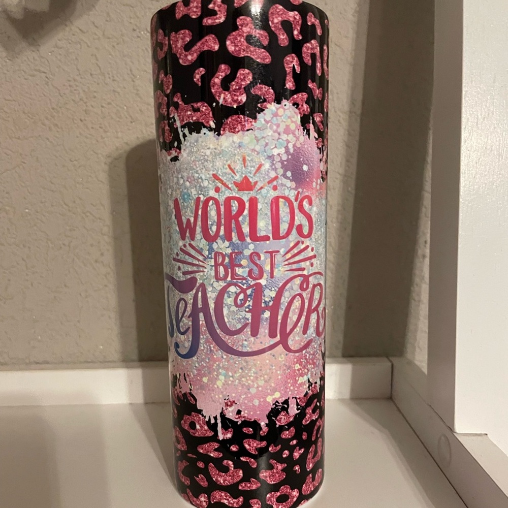 World best teacher tumbler